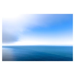 Serenity Blue: Marin Headlands Ocean Vista, Northern California, Minimalist Print