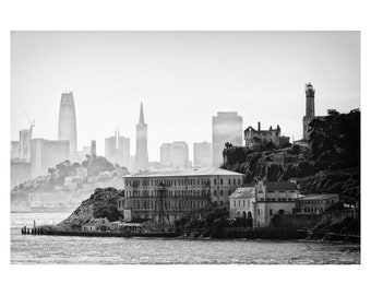 San Francisco Skyline with Alcatraz Island