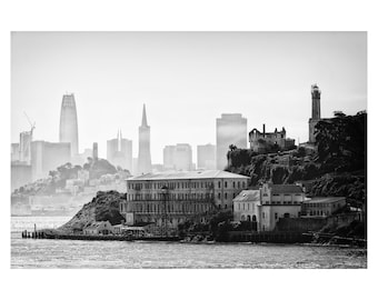 San Francisco Skyline with Alcatraz Island