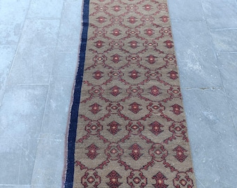 Vintage 1970s Turkish Oushak Rug Handmade Area Rug Bohemian Camel Boho Decor Neutral Wall Hanging One-of-a-Kind Gift Vintage Home Decor