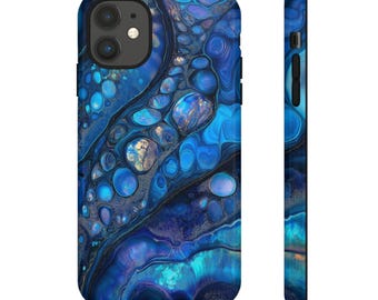 Blue Abalone Phone Case – Shell Design for iPhone 16 15 14 Pro Max, Samsung Galaxy S25 S24, Google Pixel 9 8 | Durable & Stylish