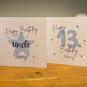 Personalised Happy 30th Birthday Daddy Card - Daddy Birthday Card - Happy Birthday Card For Daddy - Thoughtful Daddy Card - Cute Star Design