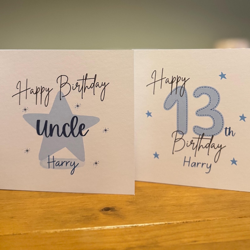 Personalised Happy 30th Birthday Daddy Card - Daddy Birthday Card - Happy Birthday Card For Daddy - Thoughtful Daddy Card - Cute Star Design
