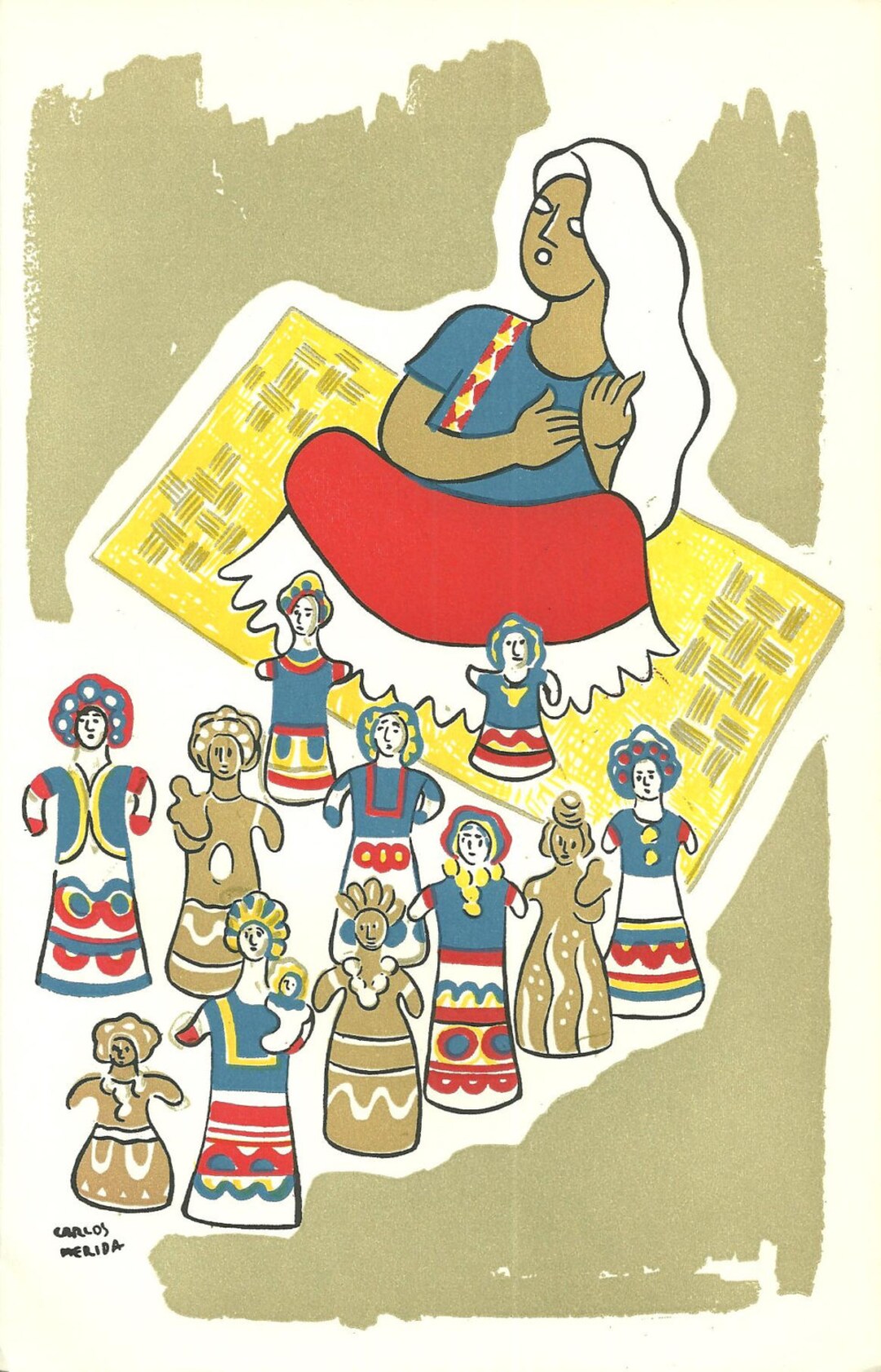 Vintage Book Print Illustration Wall Decor Carlos Merida Etsy