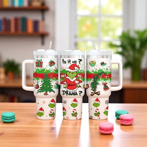 Disney Christmas Green Monster Tumbler 40oz, Christmas Gift