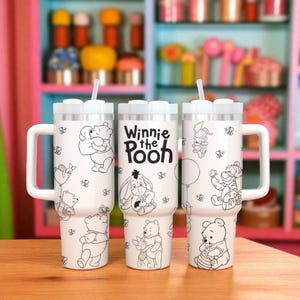 Winnie the Pooh 40oz Becher, Baby Pooh Bär Geschenke, Pooh und Freunde Becher, Disney Pooh Bear Cup, Disney Geschenk