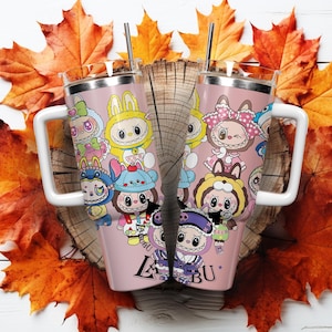 Bunny Anime Character Tumbler with Handle: Monster Doll Cosplay