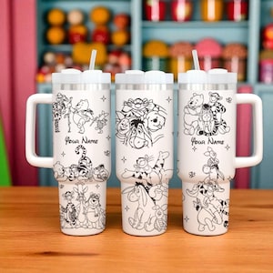 Personalisierter Winnie the Pooh 40oz Becher, Baby Pooh Bär Geschenke, Pooh und Freunde Becher, Disney Pooh Bear Cup, Disney Geschenk