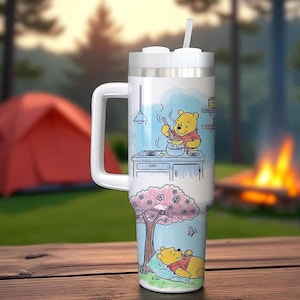Personalisierte Winnie the Pooh Becher: 40 Unzen Edelstahlbecher
