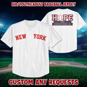 New York City Baseball Jersey: Polyester Spandex Blend