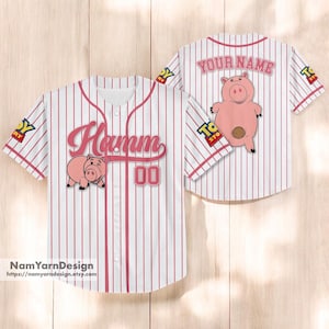 Personalized Toy Story Hamm Baseball Jersey: Pixar Team Outfit