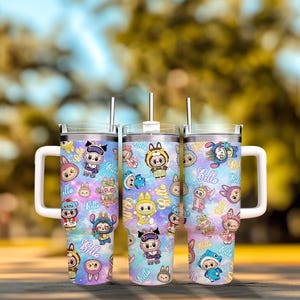 Limited Edition Monster Doll Tumbler 40oz, Monster Doll Back to School Tumbler, Trending Tumbler 2025, Gift For Kids