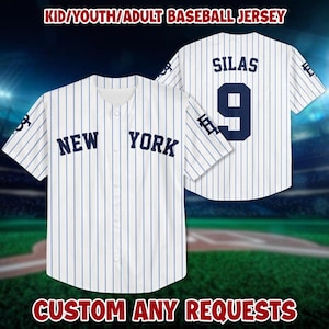 Custom Name New York Baseball Jersey: Polyester Spandex, Gift for Fans