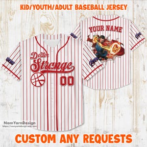 Personalized Doctor Strange Baseball Jersey: Custom Fan Apparel