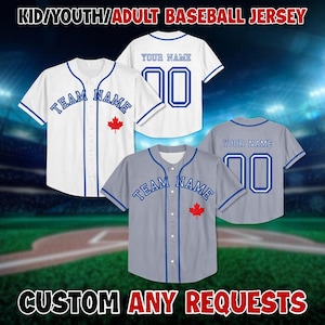 Personalized Toronto Baseball Jersey: Custom Team Name & Number