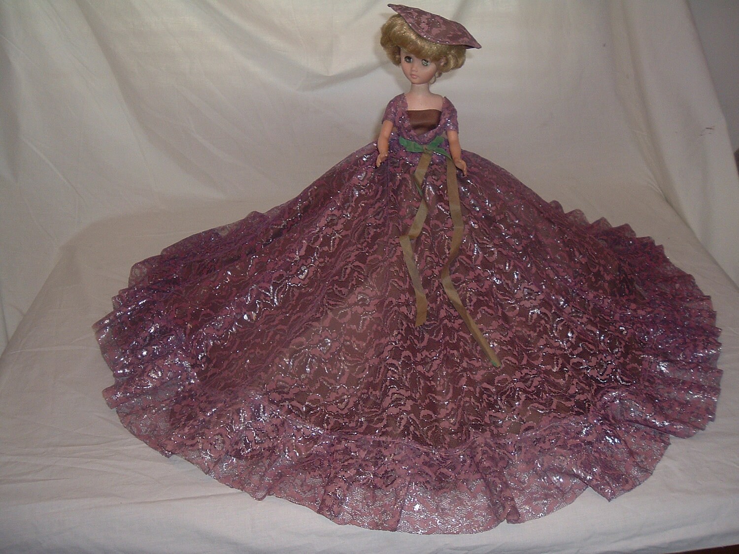 VINTAGE Victorian style plastic bed doll Etsy