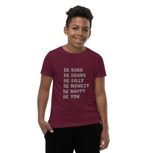 Be Kind Be You Youth T-Shirt: Back to School Cotton Tee