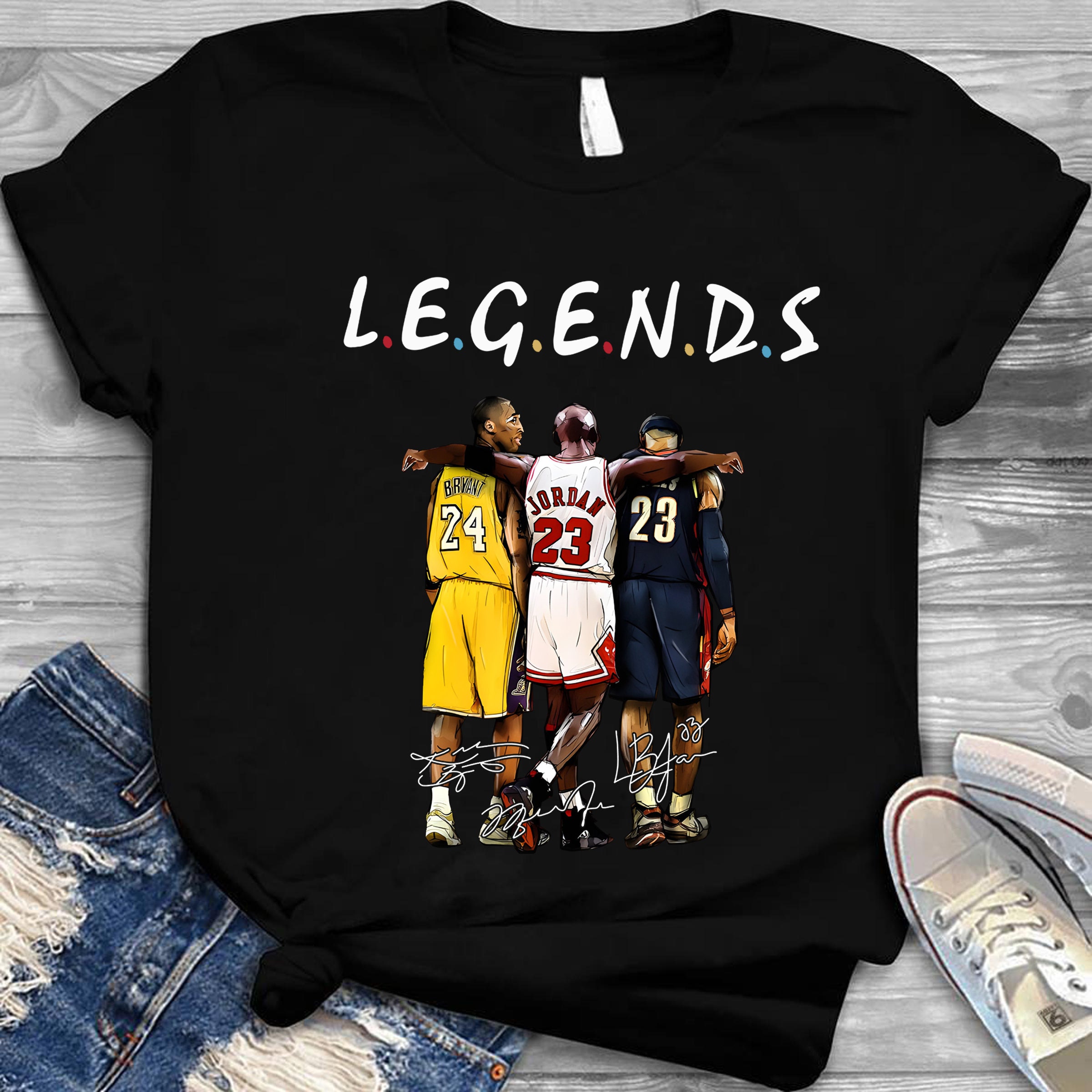 Visita lo Store di GenericoGenerico T-Shirt Artist Italia Kobe Bryant Jordan Legend Basket Logo 100% Cotone Girocollo Lakers LA 