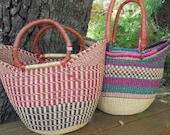 African basket - Yikene basket - Bolga basket - Yikene basket shopper - farmers market basket - fairly traded basket