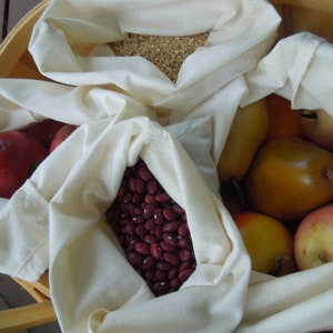 Reusable produce bags  - bulk food bags - veggie reusable bags - eco friendly produce bags - zero waste produce bags - eco kitchen