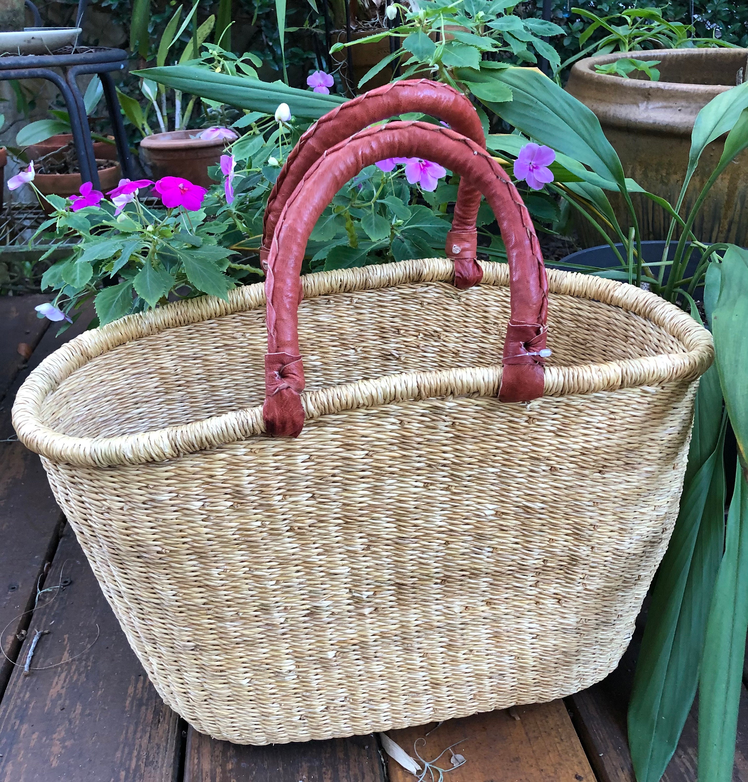 NEW Tapered Bicycle Basket Bolga Basket Small Front 