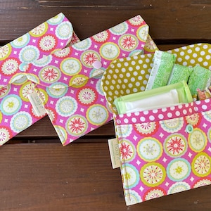 Privacy pouch - Sanitary pad holder - Sanitary pouch - Tampons holder - Two sizes to choose from - Pantiliners case - Discrete pouch- Kumari