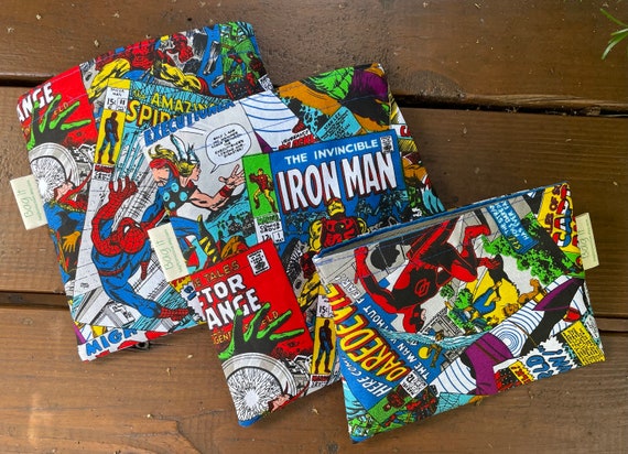 Spiderman and Marvel comics Reuse snack bag Batman Reusable snack bags Superman Pick your favorite: Star wars Super heroes