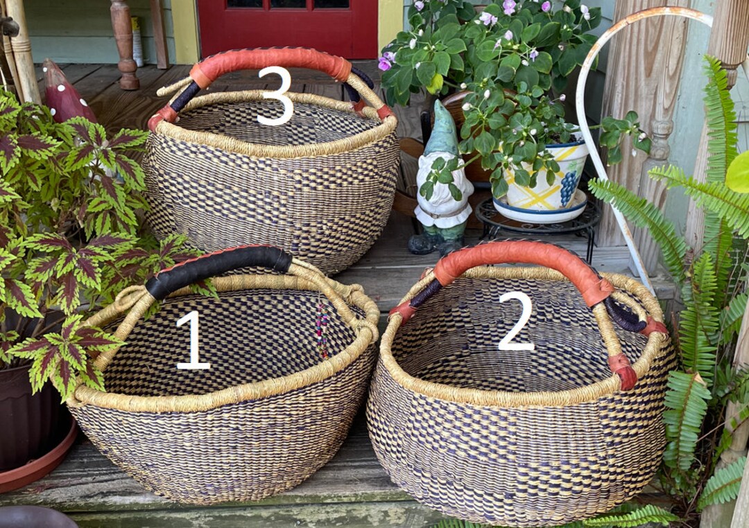 African Basket Extra Large Market Basket Bolga Basket Farmers Market
