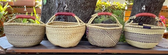 African basket - Extra large market basket - Bolga basket - farmers market basket - Picnic basket -  fairly traded basket - harvest basket