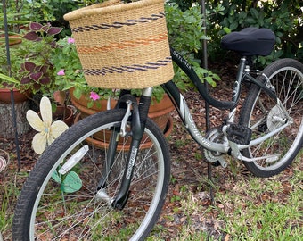 NEW Tapered Bicycle Basket Bolga Basket Small Front 