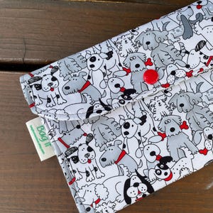 Privacy pouch - Sanitary pad holder - Feminine hygiene pouch  - Discrete pouch -  sanitary pads holder -  Phone and usb case - Doggies
