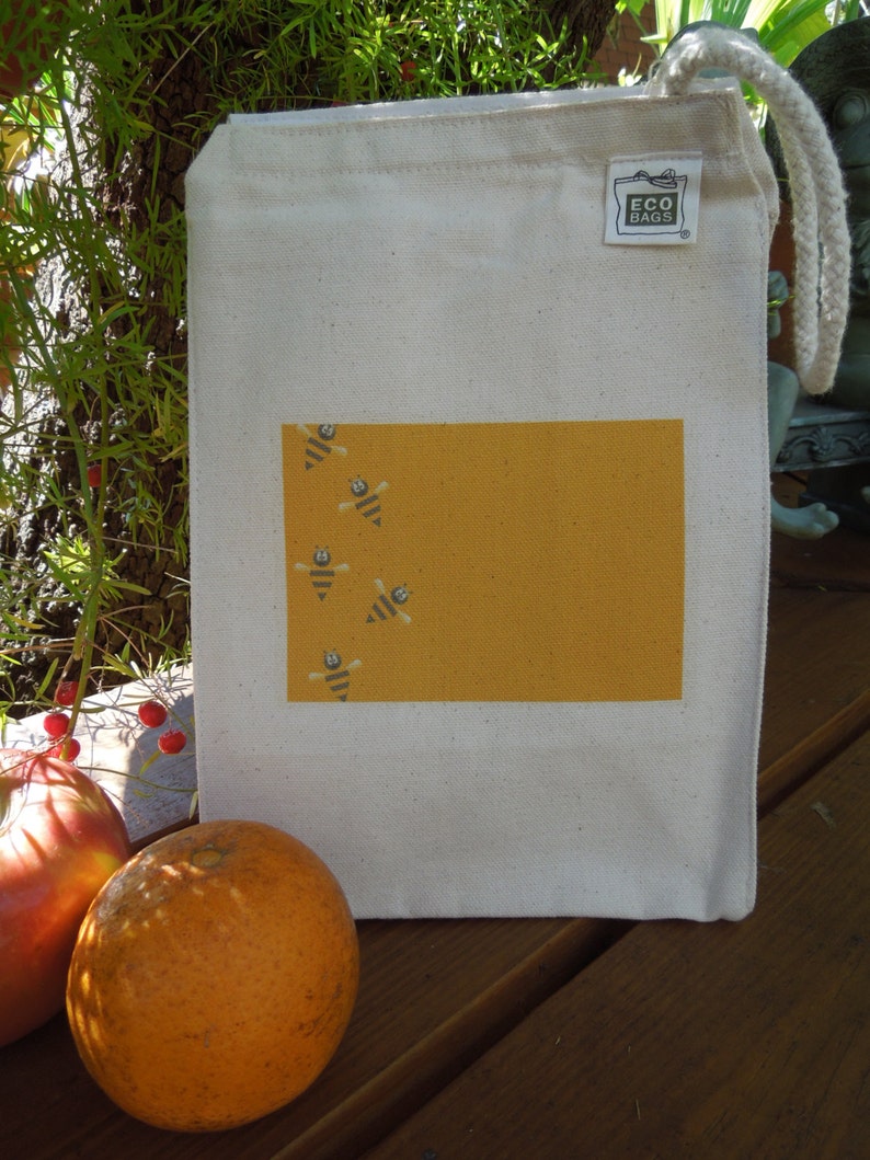Canvas Lunch Bag Recycled Cotton Lunch Bag Small Project Etsy Canada