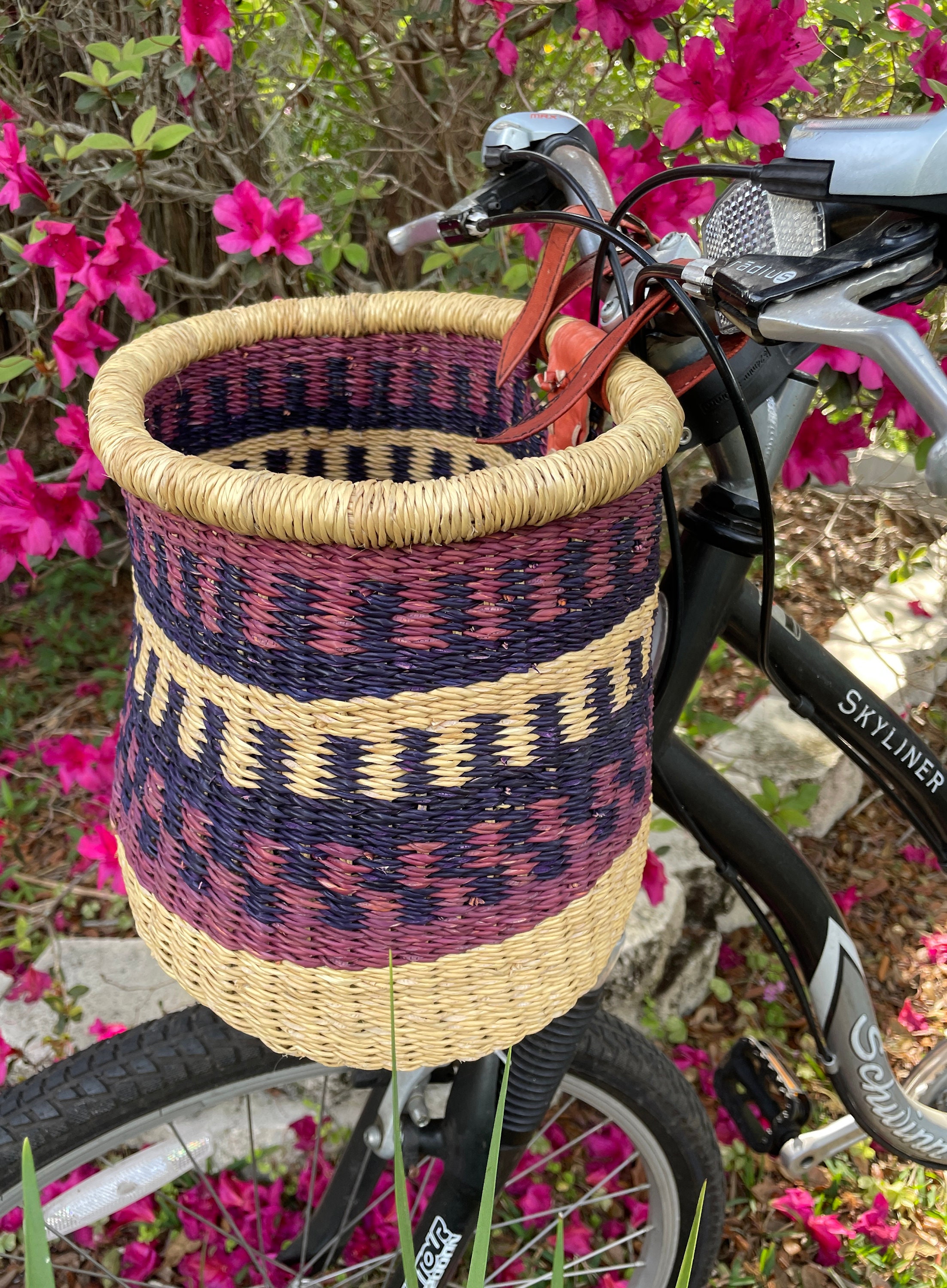 NEW Tapered Bicycle Basket Bolga Basket Small Front 