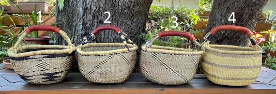 African basket - Large market basket - Bolga basket - farmers market basket - Picnic basket -  fairly traded basket - harvest basket