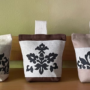 Door stopper - fabric door stopper - decorative door stopper - filled door stopper - indoor door stoppers - Vanilla, chocolate and olive