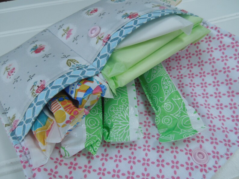 Privacy pouch Sanitary pad holder Feminine hygiene pouch Etsy