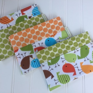 LAST ONE - Reusable snack bags - Reusable snack bag - Snack bags - Zero waste lunch - Sustainable lunch bags - Reusable bags sets - Birdies
