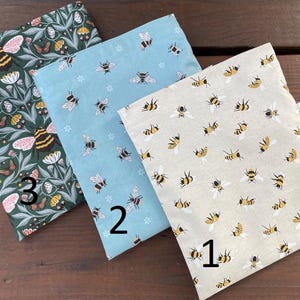 Reusable sandwich bags - Reusable snack bag - Reusable bags set -  Zero waste lunch bags -  Sandwich and/or snack bags - Save the bees