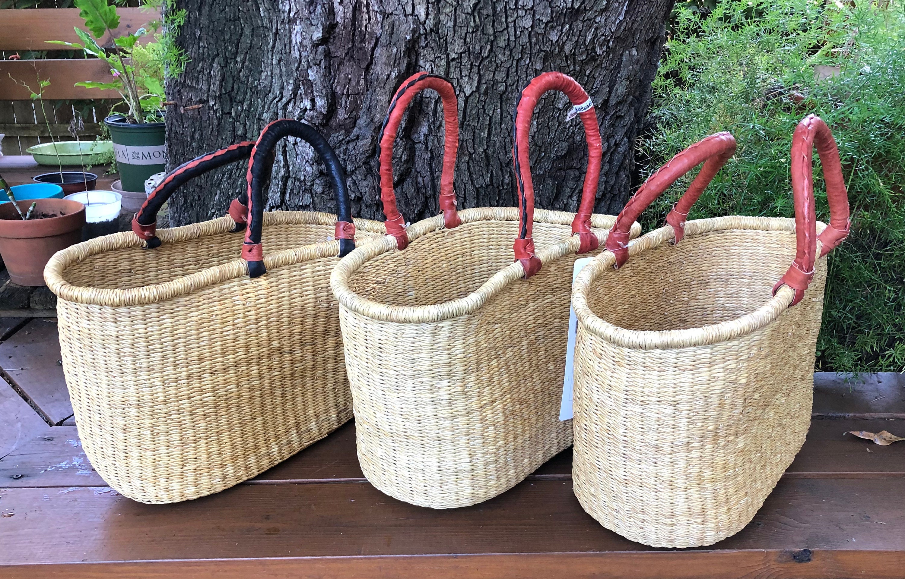 NEW Tapered Bicycle Basket Bolga Basket Small Front 