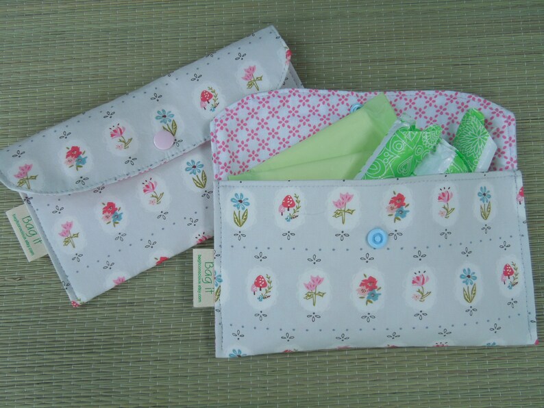 Privacy pouch Sanitary pad holder Feminine hygiene pouch Etsy