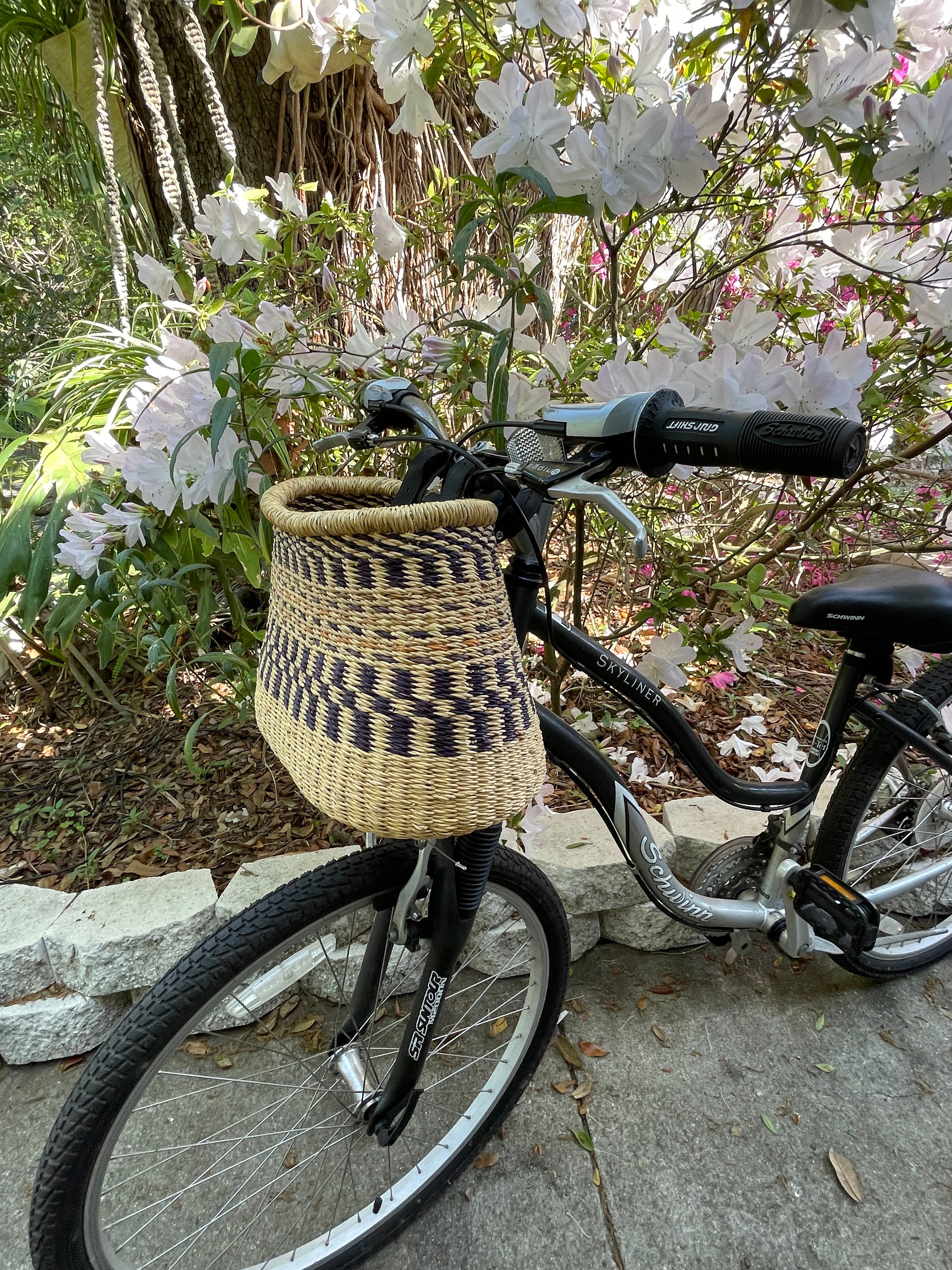 NEW Tapered Bicycle Basket Bolga Basket Small Front 