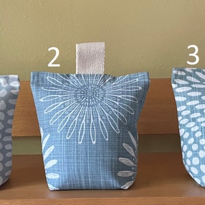 Door stopper - fabric door stopper - decorative door stopper - filled door stopper - indoor door stopper -  door stop -  Aquamarine