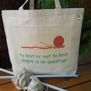 Knitting and crochet totes - Crochet project bags -Carry yarn bag - Knitting bag - knitting tote- large knitting bag-9 options to chose from