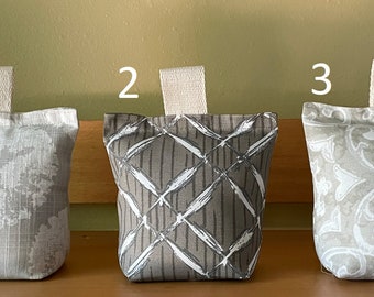 Door stopper - fabric door stopper -  filled door stopper - indoor/outdoor door stoppers - door wedge - Browns and beige