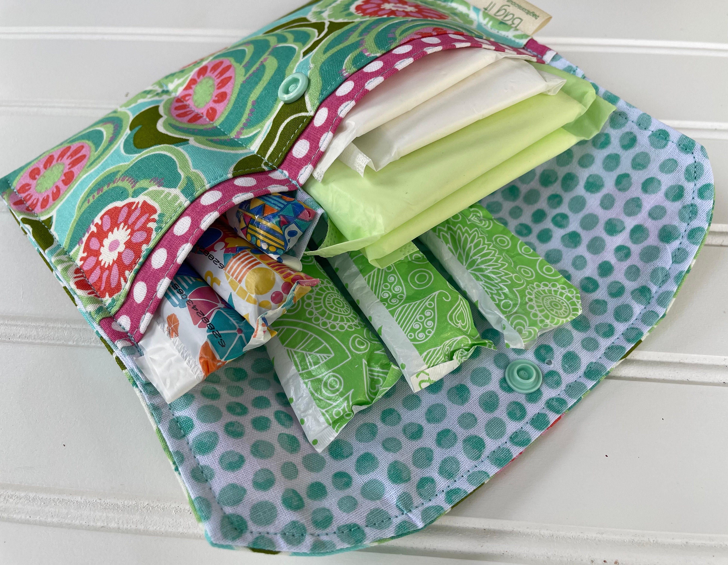 Privacy pouch Sanitary pad holder Feminine hygiene pouch Etsy