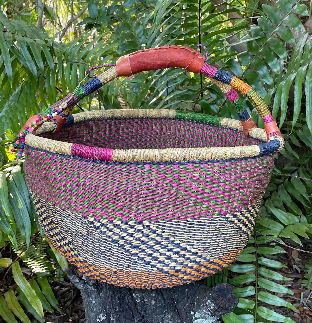 African Basket Extra Large Market Basket Bolga Basket Etsy