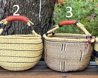 African basket - Extra large market basket - Bolga basket - farmers market basket - Picnic basket -  fairly traded basket - harvest basket