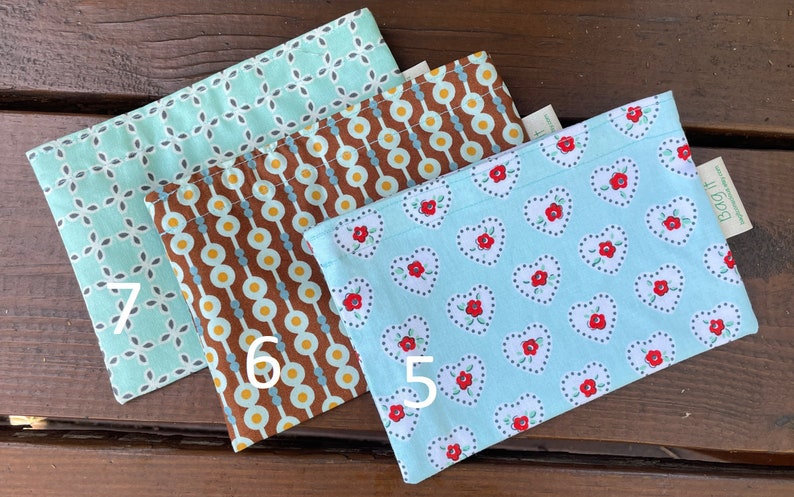 Reusable snack bags on sale LOTS OF CHOICES Zero waste snack bags discounted reusable snack bags image 2