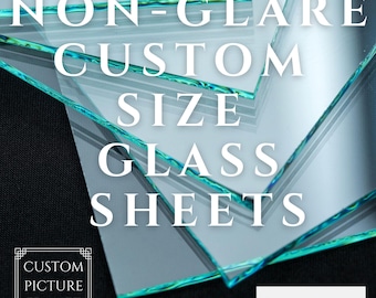 Non-Glare Glass Sheets-Custom Sizes. Art Gallery Quality 2.5mm/.098″ Tru Vue. Picture Frames, Crafts, and DIY projects. Made in USA.