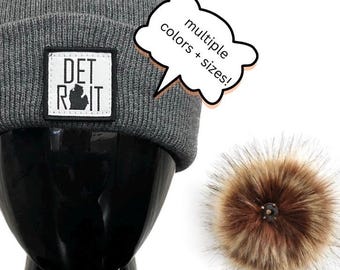 Detroit beanie with or w/o pom
